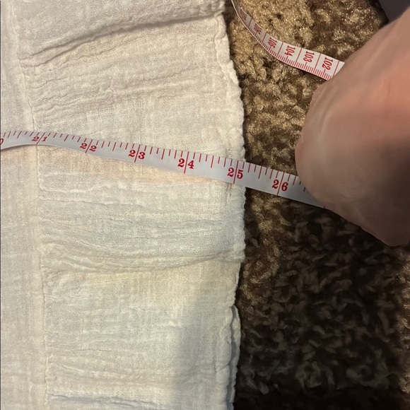 Beyond Capri White Ruffled Peplum 100% Cotton Tank Top - Picture 7 of 7